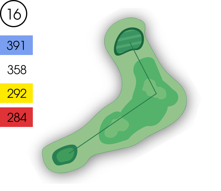 Hole 16 Map